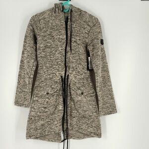 Fahrenheit Size M Grey/Beige Fleece Lined Jacket